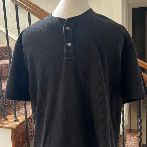 Banana Republic Double Knit Short Sleeve Button Pullover Men’s Size:L - Picture 2 of 5